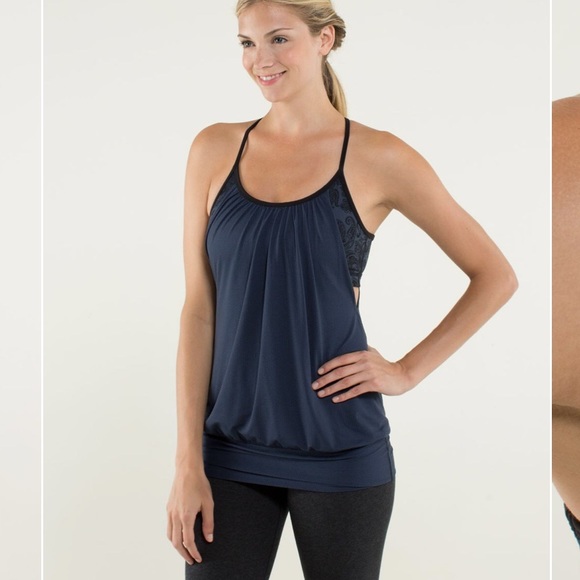 lululemon athletica Tops - Lululemon paisley inkwell no limits top